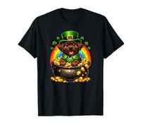 Heureux Lutin Chien Labrador Retriever Chocolat Maman Papa T-Shirt