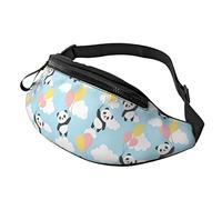 Heureux Mignon Panda Volant Casual Fanny Taille Pack pour Hommes Femmes Réglable Ceinture Taille Sac pour Voyager Randonnée Cyclisme Courir Festival Rave