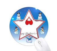 heureux père jour aime papa pour toujours bonhomme de neige, tapis de souris série star mat