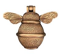 Heurtoir de porte en bronze d'abeille pour porte d'entrée | Heurtoirs en laiton massif poli avec plaque de gâche | UPVC | Meubles de porte d'entrée Bumblebee avec un design unique (bronze)