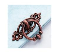 Heurtoir De Porte, Frapper Au Heurtoir 4pc Née Meuble Rétro En Alliage Antique,Anneau Traction For Tiroir,Boîtier Bois,Suspension Meubles Maison,Décoration DIY(Red Gulas)