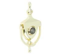 Heurtoir De Porte,Heurtoir De Porte D'Entree Heurtoir Doré De 6 Pouces For Portes 1,38 À,97 D'épaisseur, En Bois Et Acier, Trous Sécurité Alliage Zinc, Poignée Porte