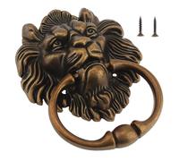 Heurtoir De Porte,Heurtoir De Porte D'Entree Lot De 2 Heurtoirs Porte 15 Cm, Style Classique, Vintage, Rétro, Décoration Murale, Poignée, Anneau(Bronze)