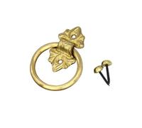 Heurtoir De Porte,Heurtoir De Porte D'Entree Lot de 2 heurtoirs porte en laiton et bronze, style rétro, for d'entrée, quincaillerie for la maison(A)
