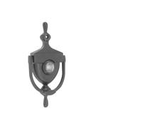 Heurtoir De Porte,Heurtoir De Porte D'Entree Lot De 4 Heurtoirs Porte En Alliage Zinc 16 Mm (5/6 Po), Judas Haute Définition À 180 °, Trous For Portes 35 50 D'épaisseur(6 inch -Black)
