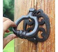 Heurtoir de porte heurtoirs de porte d'entrée poignée de clôture vintage bague d'entrée de jardin extérieur résonnante et nette pour les invités de bienvenue décor à la maison fabriqué à la main