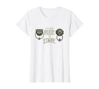 Heurtoir de Porte Labyrinthe avec Inscription « It's Very Rude to Stare » T-Shirt Graphique avec Valeur