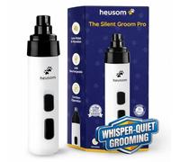 Heusom Silent Groom Pro Broyeur à griffes pour animaux de compagnie | Coupe-griffes silencieux pour chiens, chats et autres animaux | Toilettage des ongles sûr et sans stress, idéal pour les chiens