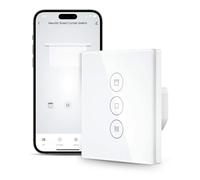 HEUXGIR Interrupteur de volet roulant Wi-Fi - Commande intelligente de volet roulant - Compatible avec Alexa/Google Home/Smart Life - Interrupteur d'obturation de rouleau intelligent et contrôle vocal