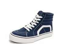 HEVA Chaussures classiques en toile pour femme - Chaussures de sport confortables à lacets - Chaussures de loisirs, Homme haut, 37 EU