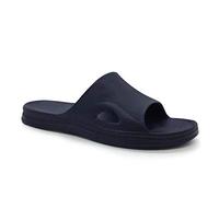 HEVA Chaussures de Plage Piscine Claquette Homme Intérieur Bain Extérieur Slide Sandales (42 EU Bleu foncé)
