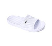 HEVA Pantoufles de douche pour homme Bout ouvert Salle de bain Plage Maison Chaussures, blanc, 40 2/3 EU