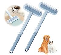 HEVANCIE Brosse multifonction 4 en 1 pour épilation des poils d'animaux domestiques - Brosse de nettoyage réutilisable pour chien et chat