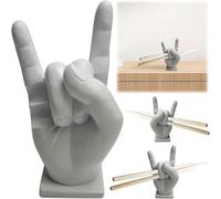 HEVANCIE Support de baguettes de batterie, en résine, support de baguettes de batterie créatif, décoration d'intérieur