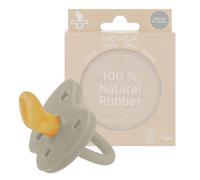 HEVEA Lot de 2 tétines orthodontiques en caoutchouc naturel pour nouveau-né de 0 mois et plus - Design hygiénique en une pièce pour les nouveau-nés aux tout-petits, sans BPA, douces et durables