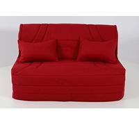 Hévéa Sélection Housse BZ 140x190 matelassée Rouge XL (pour Matelas de 14 à 15 cm)