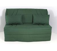 Hévéa Sélection Housse BZ 160x200 matelassée UNI Vert Sapin