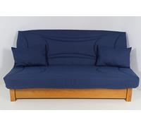 Hévéa Sélection Housse CLIC CLAC 140x190 matelassée Bleu Marine