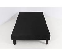 Hévéa Sélection Sommier tapissier VOLIGE DÉCO 90 x 200 Noir + 4 Pieds
