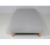 Hévéa Sélection Sommier tapissier VOLIGE DÉCO 90x190 Gris + 4 Pieds