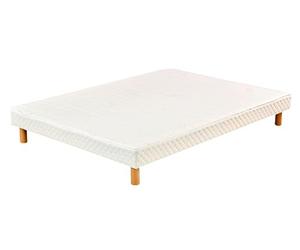 Hévéa Sélection Sommier Tout Bois Renforcé 140x190 + 5 Pieds