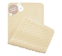 Hevea Tapis de Bain Grand en Caoutchouc Naturel - Conception Scandinave Écologique - Tapis de Baignoire Antidérapant, 299 Ventouses - Sûr et Convivial pour Tous Les Âges (Sable)