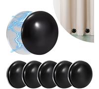 Heveer Poids de Rideau de Douche Poids Magnétiques pour Rideaux Rideaux Magnétiques Ronds Poids Poids pour Rideaux pour Rideaux Nappes Noir 6 Pièces