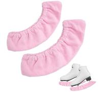 Heveer Protège-Patins à Glace Protections de Patins à Glace élastiques Accessoires pour Patins de Hockey Patins Artistiques 1 Paire (Rose)