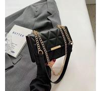 Hevel,Sac mini texturé à chaîne en forme de diamant,à la mode et polyvalent,Sacs pour femme,Sac noir Géométrique,UnicolorePolyuréthane