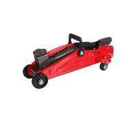 Sixtol Cric hydraulique SX Jack MINI 2T Profil bas sur roues Hauteur 135-335 mm Rouge