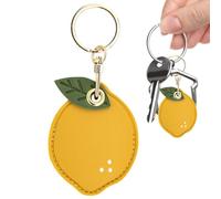 Hévort de carte d'accès, couverture de la carte d'accès Décoration de | Accessoire de trèfle clés de cas de clés avec anneau pour la carte d'accès au portefe Citron