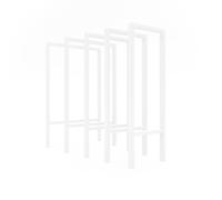 HEVVA 1 pied de lavabo WESER avec 2 niveaux de rangement (50 cm, blanc)