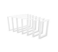 HEVVA Lot de 2 pieds de meubles de 30 cm de haut, 20/25/30/35/40/45/50 cm - Graz - Pieds de meubles, d'armoire, de socle pour armoire, canapé, lit ou buffet - Blanc