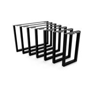 HEVVA Pieds de meubles de 35 cm de haut, 20/25/30/35/40/45/50 cm, Graz - Pieds de meubles, d'armoire, de socle pour armoire, canapé, lit ou buffet, 1 pied - Noir - 45 cm