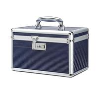 HEWEI WORKS Boîte à Médicaments avec Armoire à Serrure à Combinaison, adapté à l'entreposage de Pharmacie et d'objets personnels Importants, Contient Un Pilulier en Plastique (Bleu, Moyen)