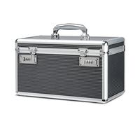 HEWEI WORKS Boîte à Médicaments avec Armoire à Serrure à Combinaison, adapté à l'entreposage de Pharmacie et d'objets personnels Importants, Contient Un Pilulier en Plastique (Gris, Large)