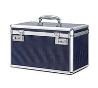 HEWEI WORKS Boîte à Médicaments avec Armoire à Serrure à Combinaison, adapté à l'entreposage de Pharmacie et d'objets personnels Importants, Contient Un Pilulier en Plastique (Bleu, X-Large)