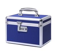 HEWEI WORKS Boîte à Médicaments avec Armoire à Serrure à Combinaison, adapté à l'entreposage de Pharmacie et d'objets personnels Importants, Contient Un Pilulier en Plastique (Bleu/Petit)