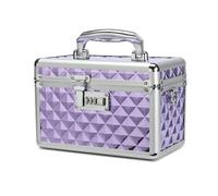 HEWEI WORKS Boîte de Rangement avec verrou à Combinaison, boîte de Stockage de médicaments verrouillable, boîte de Premiers Secours Vide, boîte de sécurité (Purple, Small)