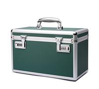 HEWEI WORKS Boîte verrouillable pour medicaments, 37.8x22.3x23.8cm, adapté à l'entreposage de Pharmacie et d'objets personnels importants, Contient un Pilulier en Plastique (vert)