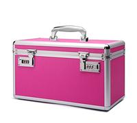 HEWEI WORKS Mallette à médicaments avec combinaison, convient pour le stockage des médicaments et des objets personnels importants. Y compris une petite boîte à pilules portable (rose, grand)