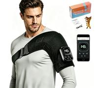 Hewelth Masseur D'epaule, 2026 New Hewelth Masseur D'épaule Triple Method avec Contrôleur Amovible Et Pilotage via APP, 3 Niveaux Réglables & Batterie 5000 Mah, pour Maison, Bureau