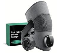 Hewelth Masseur D'éPaule Triple Method, Hewelth Epaule, Appareil de Massage éPaules Avec 5 Niveaux De Chaleur Et 3 Modes de Vibration, ContrôLe Tactile