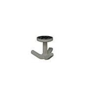 HEWI 477.94B030 Crochet pivotant triple élastique en plastique TPU Gris rocher mat