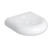 Hewi 477 actif + porte-savon 477.02D10098 plastique signal blanc, antimicrobien, 97mm, avec boutons