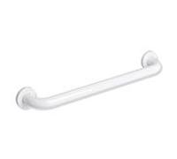 Hewi 477 Badetuchhalter 457 mm, blanc signal, rosaces Ø 60 mm