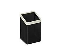 Hewi 477 corbeille à papier 477.05.2001136 feuille perforée noir, corail, pour sacs de 60 l