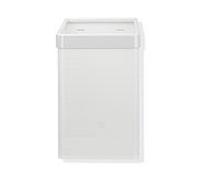 Hewi 477 corbeille à papier 477.05.2001284 feuille perforée blanc, ombre, pour sac de 60 l