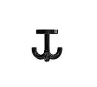 Hewi 477 crochet 477.90.05190 triple, rotatif, jusqu'à 15 mm d'épaisseur, noir profond