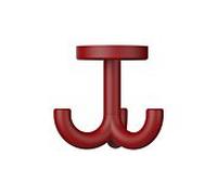 Hewi 477 Haken 477.90B05033 70mm, triple, rotatif, mat, rubinrot